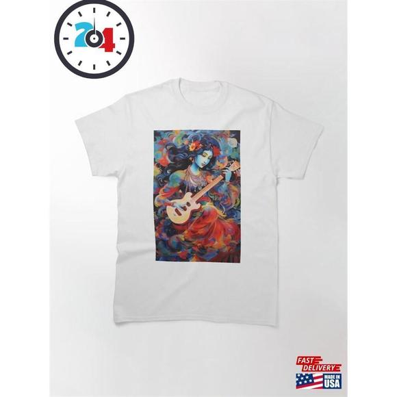Other - Saraswati Devi Abstract Painting Classic T-Shirt
